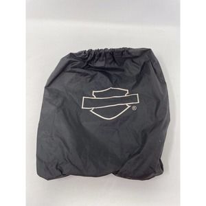 Harley Davidson Black Nylon Ditty Bag Travel Clothes Tools Elastic Closure